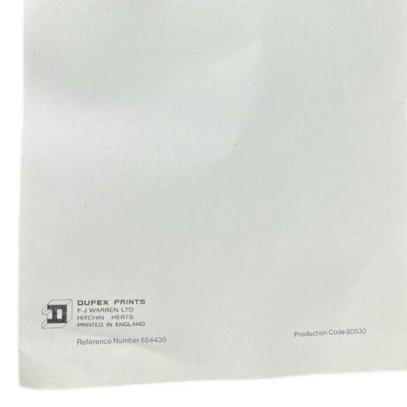 Vintage Clown Dufex Foil Print 80s Unframed 654435 FJ Warren Ltd Kitsch - Picture 5 of 9